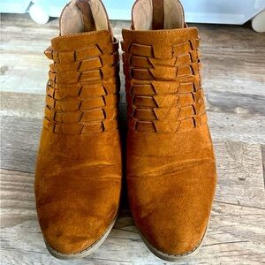 Brown Suede Booties